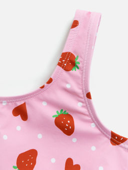 ACOOLA / Костюм купальный детский для девочек Luiziana розовый  фото 2