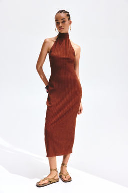 Vestido sin mangas efecto arrugado - H&m фото 3