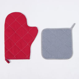 Набор кух. Этель Волшебного счастья: прихватка 19х19 см, варежка-прихватка 20х28 см, 100%  фото 3