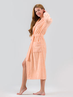 Халат махровый KARNA NORA (Абрикосовый)  фото 4