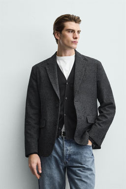 BOUCL_ HOUNDSTOOTH BLAZER - Zara фото 2