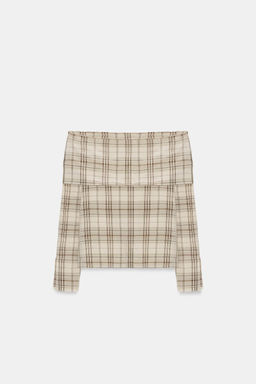 ZW COLLECTION CHECKS TOP - Zara фото 4