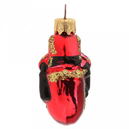 Елочная игрушка фигурка стеклянная Замок h7см, ручная художественная роспись, подарочная упаковка (Россия) - Домашняя мода фото 4