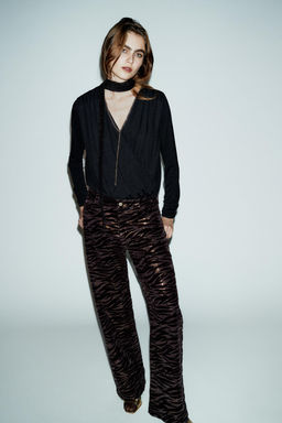 DRAPED CHAIN BODYSUIT - Zara фото 6