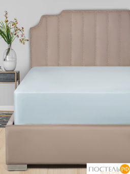 Простыня Dome ЛОРЕНО хлопок-сатин голуб.