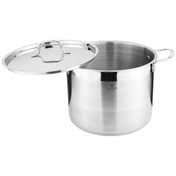 КАСТРЮЛЯ AGNESS 26X20 10,0 Л. ВЫСОКОКАЧЕСТВЕННАЯ НЕРЖ СТАЛЬ 18/10 ИНДУКЦИОННОЕ ДНО  фото 3