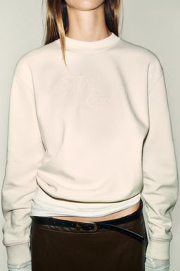 FRONT SLOGAN SWEATSHIRT - Zara фото 4