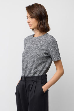 ЕВТ 3216/графит,драп фуфайка (футболка) жен