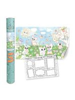 VAL PT-CP610-W Раскраска-плакат Прогулка, 2 шт, 60*100 см + 60*40 см, ДОМАШНИЕ ЖИВОТНЫЕ, шт