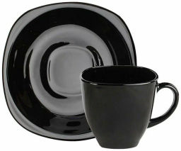 Чайный набор КАРИН 220мл черно-белый арт.D2371 /Люминарк/ - Luminarc фото 2