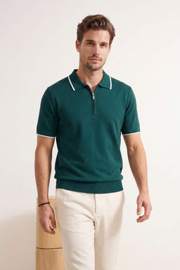 Lacivert Regular Polo Yaka Duz Polo Yaka T-shirt TMNSS26PO00026 - Trendyolmilla фото 11