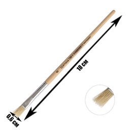 Цена за 10 шт. Кисть для рисования, щетина, № 8, плоская, деревянная ручка, международный размер