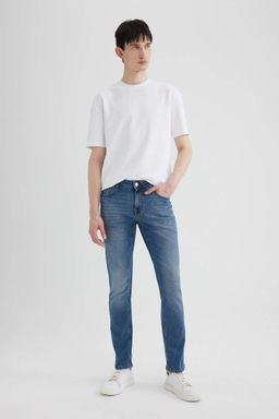 Pedro Slim Fit Джинсовые брюки узкого кроя с нормальной талией и узкими штанинами - Defacto фото 9