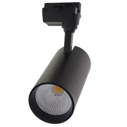 ULB-Q277 40W/4000К BLACK Светильник-прожектор светодиодный трековый. 3100 Лм. Белый свет (4000К). Корпус черный. ТМ Volpe