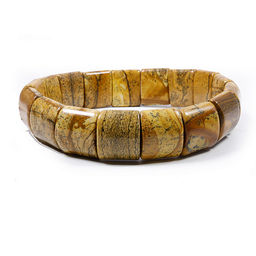 Браслет из камня Песочная Яшма нaкaпливaeт энepгию и oтдает ее в нужный момент владельцу