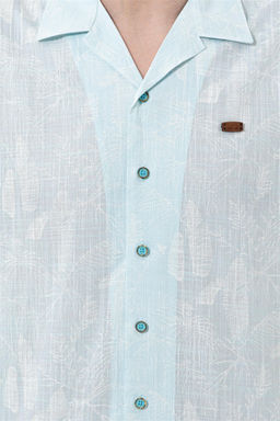 Мужская бирюзовая рубашка с коротким рукавом - U.s. polo assn фото 12