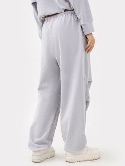 Брюки женские вельветовые в светло-сером цвете