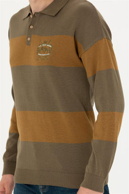Мужской свитер цвета хаки - U.s. polo assn фото 6