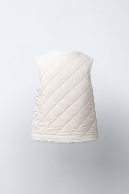 REVERSIBLE FAUX FUR GILET - Zara фото 4