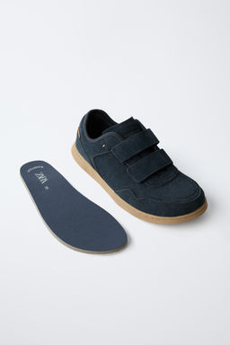 BAREFOOT SPLIT SUEDE TRAINERS - Zara фото 4