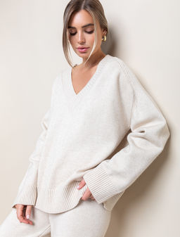 Джемпер из пряжи с кашемиром - Vilatte фото 2