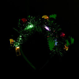 Ободок новогодний карнавальный «Ёлочка», световой