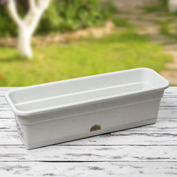 Ящик балконный для цветов, 12 л, 60×20×17 см, пластиковый, цвет мраморный