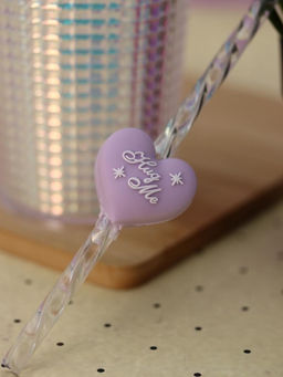 Тамблер iLikeGift "Heart film", purple (720 мл)