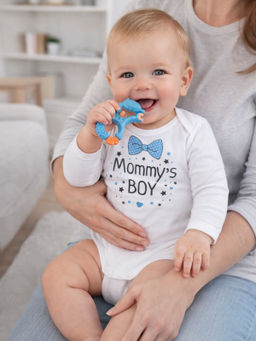 Боди ясельное белое Mommy & s boy
