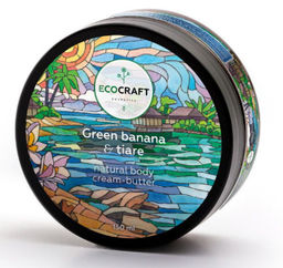 Натуральное питательное крем-масло для тела "Green banana and tiare" Зеленый банан и тиаре