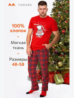 Мужская новогодняя пижама Happyfox