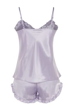 Trendyolmilla Lacivert F?rf?rl? Ip Ask?l? Saten Sortlu Dokuma Pijama Tak?m? THMSS22PT0274  фото 24