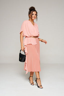 Платье 6357 коралл