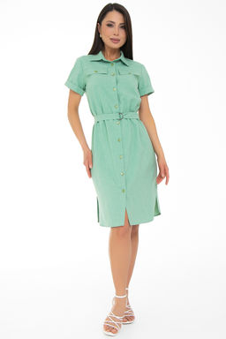 Платье-рубашка Сидни (лайм) - Diolche фото 4