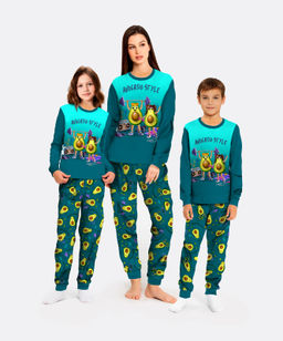 Пижама "Авокадо",изумрудный