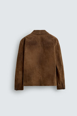 SUEDE LEATHER OVERSHIRT - Zara фото 18