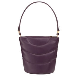 Итальянская женская кожаная сумка DuDu серии Barbara S | темно-фиолетовый