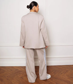 Костюм #ОКТ205001, бежево-серый - Dommod фото 2