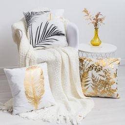 Наволочка декоративная Этель Гербарий 42 х 42 см, велюр  фото 7