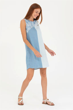 Женское голубое джинсовое платье Неожиданная скидка в корзине - U.s. polo assn фото 3