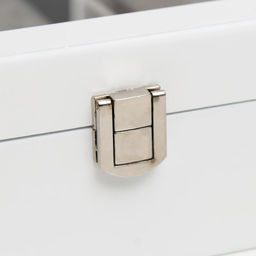 Шкатулка дерево под часы 3 деления и бижутерию Белоснежная 7,4х18х22 см - Simaland фото 4