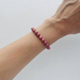 Браслет из Родонита 17,5 см - Радуга самоцветов фото 2