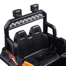 Электромобиль "Кросс" на аккумуляторе, с р/у управлением, в коробке (оранжевый)