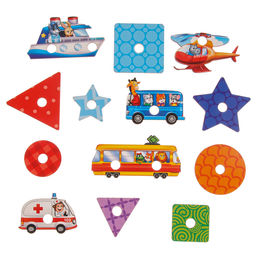 Настольная игра. Геоборд с доп. элементами Машинки 20х20 см - Лесная мастерская фото 4