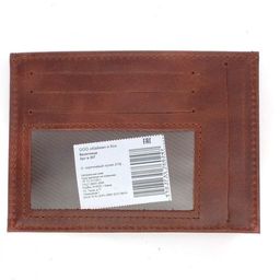 Визитница-кардхолдер Croco-В-207 н/к, 1отд, 9карм, коричневый тем пулл-ап (219) 217074  фото 2