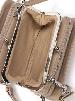 LACCOMA сумка АУ4223Ф-бежевый натуральная замша хлопок  фото 4