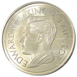 Монета Монетовидный жетон 1 крона 1936 года Бирма (паттерн Едварда VIII)