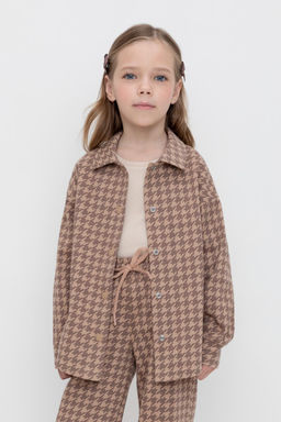 Crockid _ КР 302559/беж,гусиная лапка к507 жакет для дев