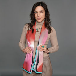 MELODY COLOR Палантин PT0016 180*60