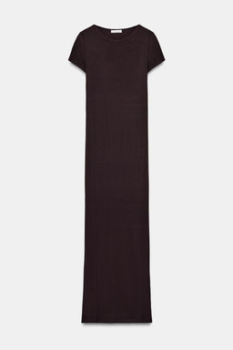 VESTIDO LARGO MANGA CORTA / Marr?n - Zara фото 6